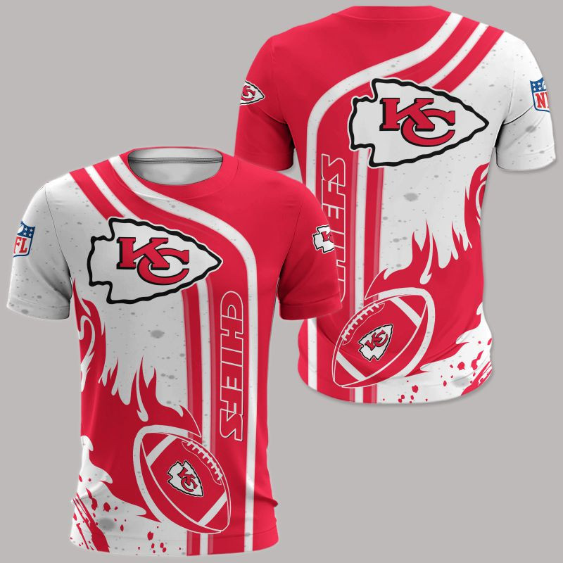 Kansas City Chiefs All Over Print Caftan3861 - Famjoys Kansas City Chiefs All Over Print Caftan3861 - Famjoys