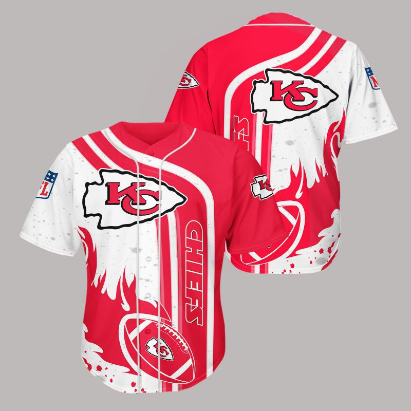 Kansas City Chiefs All Over Print Caftan3861 - Famjoys Kansas City Chiefs All Over Print Caftan3861 - Famjoys