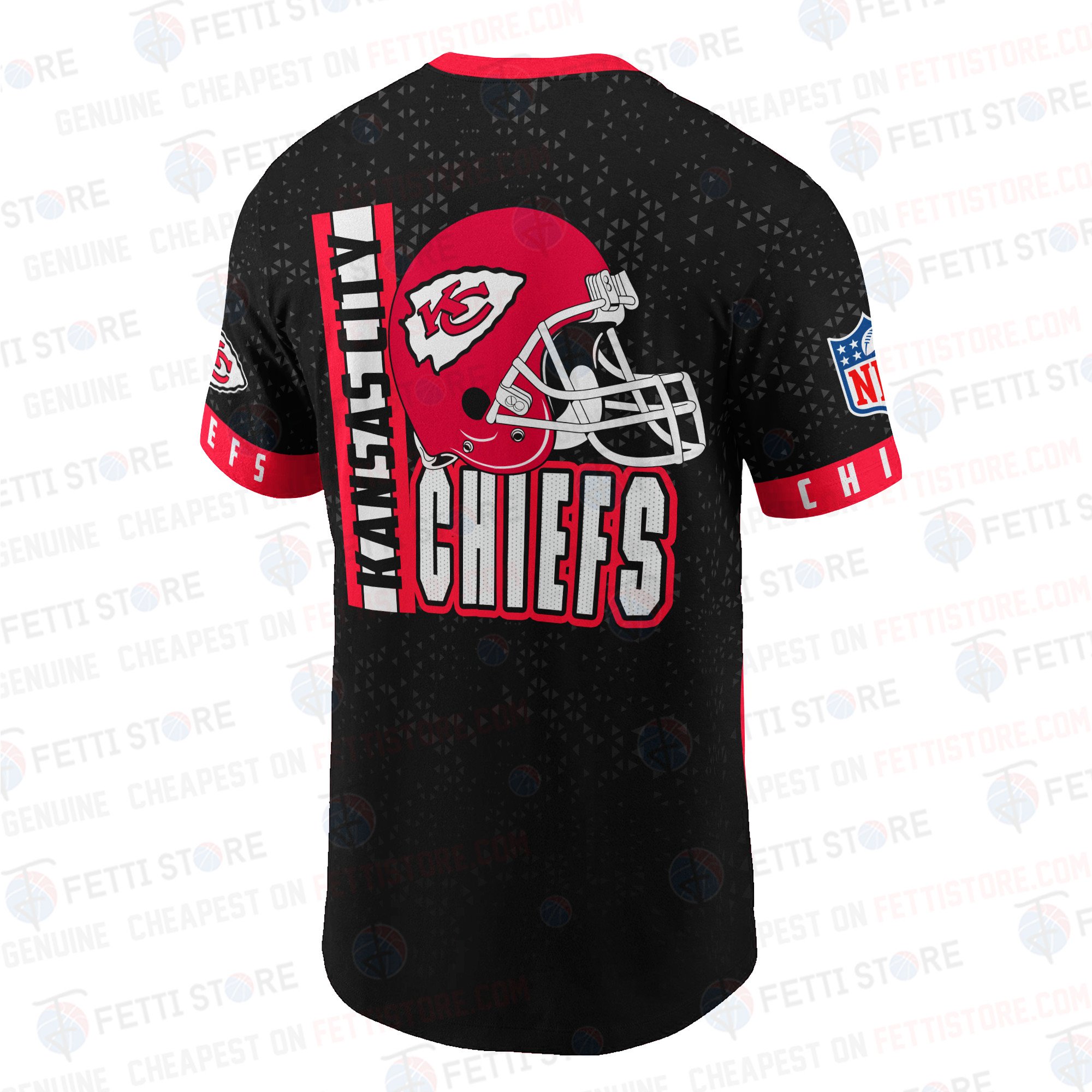 Kansas City Chiefs American Football Leauge Pattern T Shirt - Famjoys Kansas City Chiefs American Football Leauge Pattern T Shirt - Famjoys