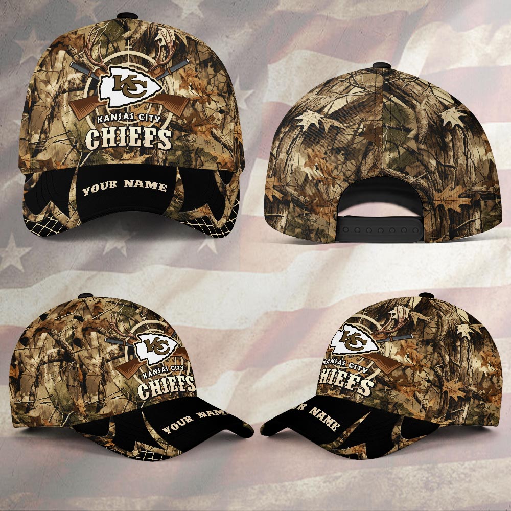 Kansas City Chiefs Camo Hunting Hat - Famjoys Kansas City Chiefs Camo Hunting Hat - Famjoys
