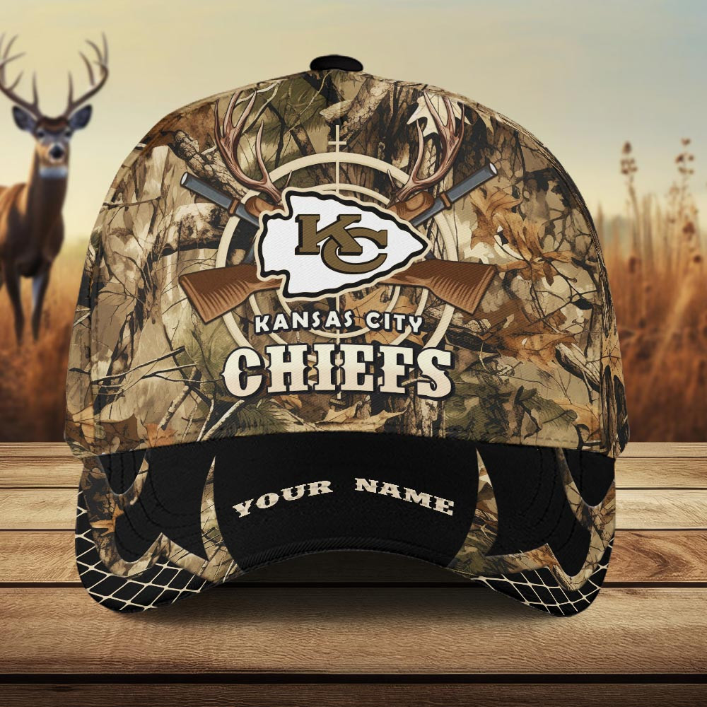 Kansas City Chiefs Camo Hunting Hat - Famjoys Kansas City Chiefs Camo Hunting Hat - Famjoys