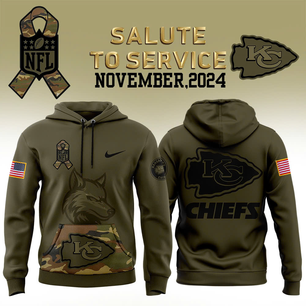 Kansas City Chiefs Camo Salute to Service Club Fleece Pullover Hoodie - Famjoys Kansas City Chiefs Camo Salute to Service Club Fleece Pullover Hoodie - Famjoys