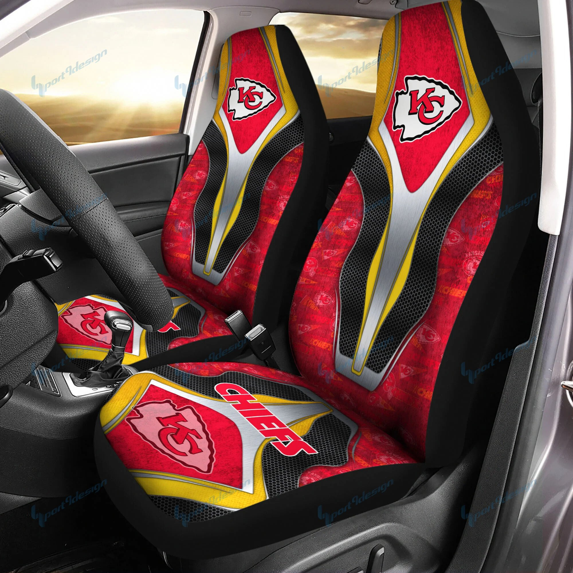 Kansas City Chiefs Car Seat Covers BG39 - Famjoys Kansas City Chiefs Car Seat Covers BG39 - Famjoys