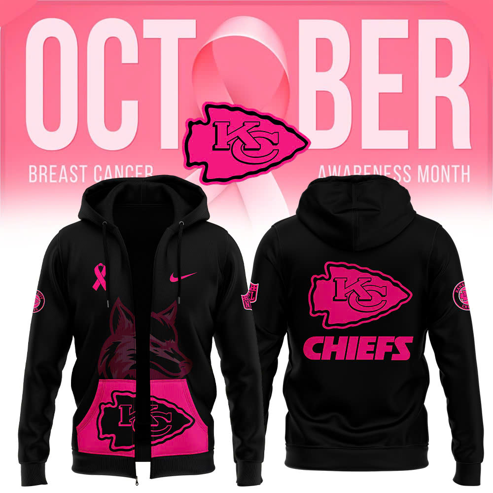 Kansas City Chiefs Crucial Catch Club Pullover Zip Hoodie - Famjoys Kansas City Chiefs Crucial Catch Club Pullover Zip Hoodie - Famjoys