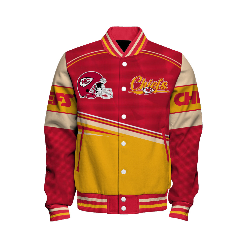 Kansas City Chiefs - Dare To Be Different Unisex Varsity Jacket - Famjoys Kansas City Chiefs - Dare To Be Different Unisex Varsity Jacket - Famjoys