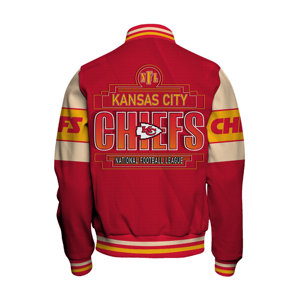 Kansas City Chiefs - Dare To Be Different Unisex Varsity Jacket - Famjoys Kansas City Chiefs - Dare To Be Different Unisex Varsity Jacket - Famjoys