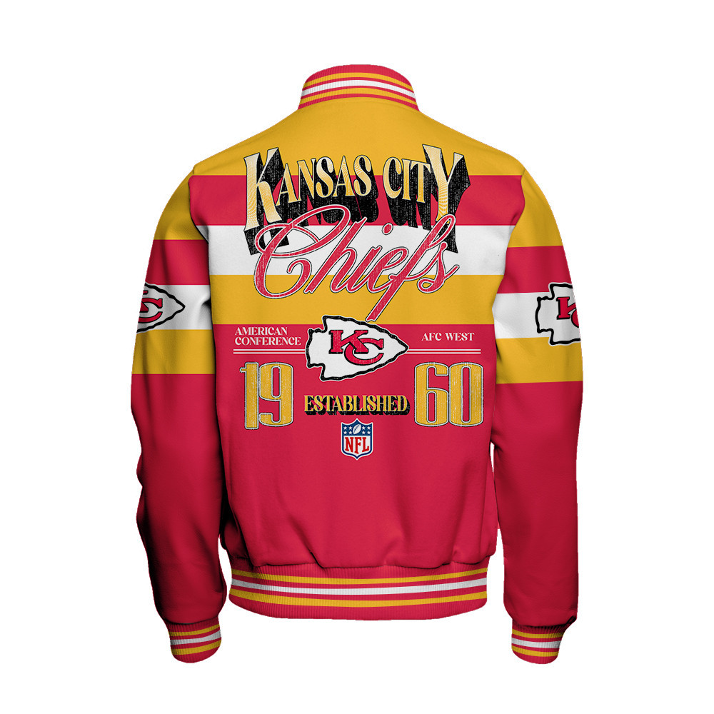 Kansas City Chiefs - Fire Burning Opponents Unisex Varsity Jacket - Famjoys Kansas City Chiefs - Fire Burning Opponents Unisex Varsity Jacket - Famjoys