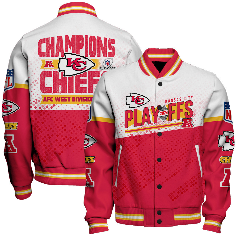 Kansas City Chiefs Football - Immortal Glory Unisex Varsity Jacket - Famjoys Kansas City Chiefs Football - Immortal Glory Unisex Varsity Jacket - Famjoys