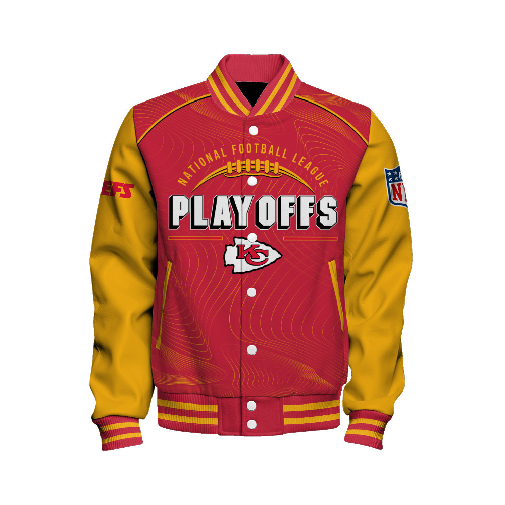 Kansas City Chiefs Football - Our Honor, Our Faith Unisex Varsity Jacket - Famjoys Kansas City Chiefs Football - Our Honor, Our Faith Unisex Varsity Jacket - Famjoys