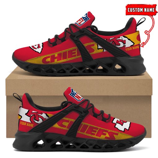 Kansas City Chiefs Football Team Sport Sneakers - Famjoys Kansas City Chiefs Football Team Sport Sneakers - Famjoys