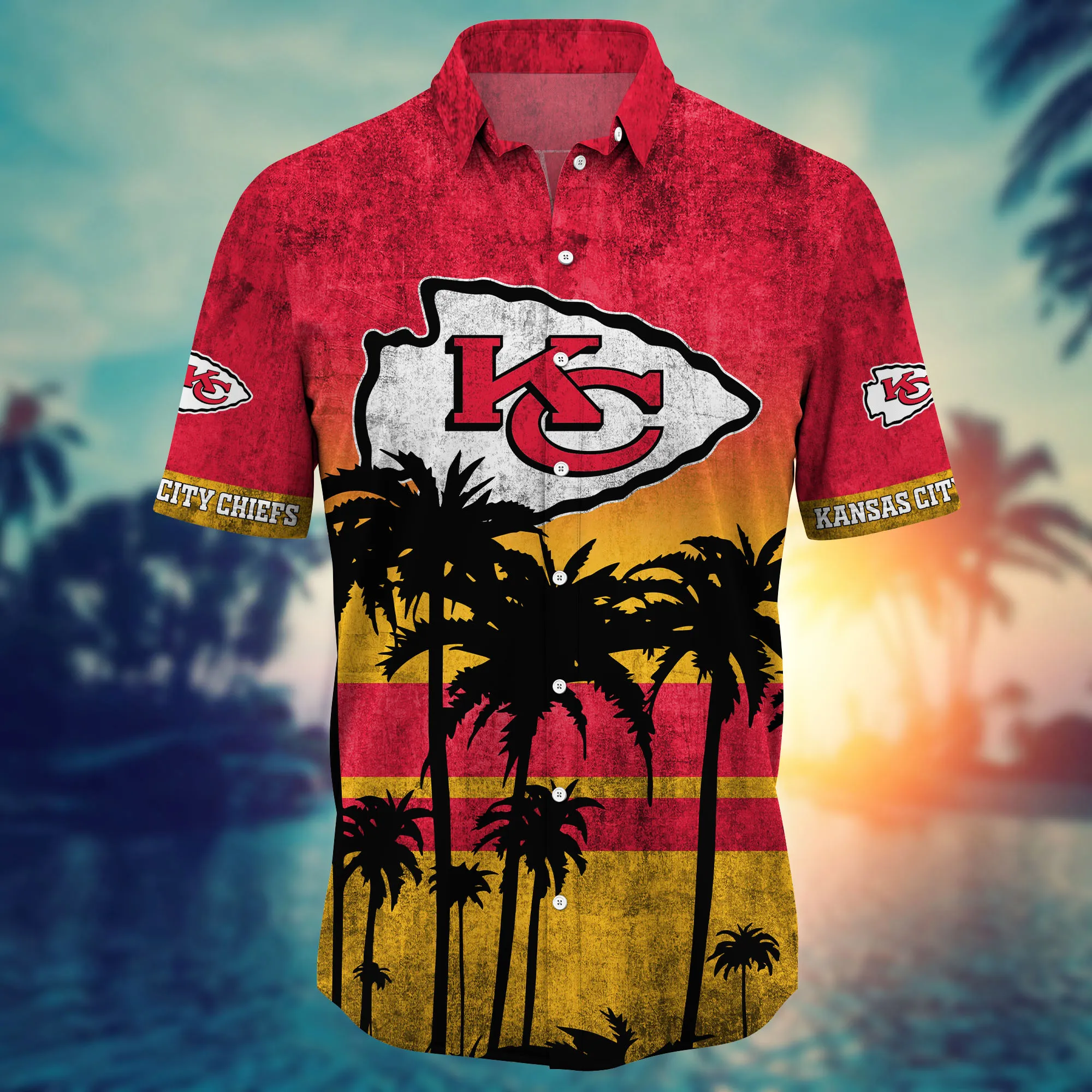 Kansas City Chiefs Hawaii Shirt Short Style Hot Trending Summer - Famjoys Kansas City Chiefs Hawaii Shirt Short Style Hot Trending Summer - Famjoys