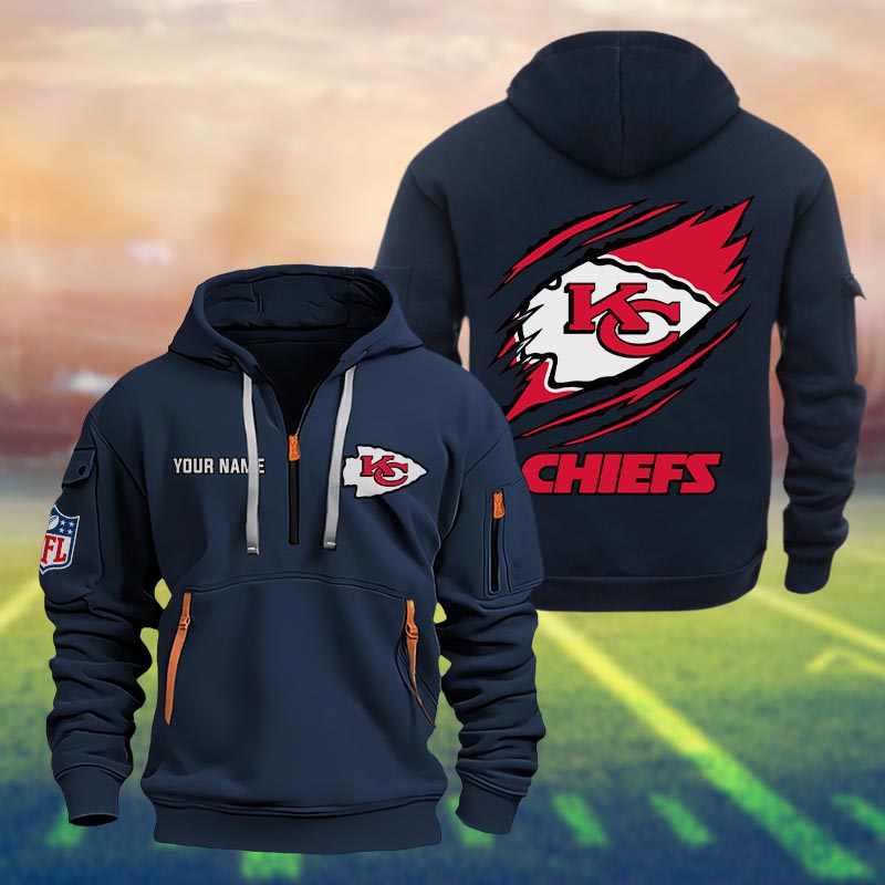 Kansas City Chiefs Heavy Hoodie - Famjoys Kansas City Chiefs Heavy Hoodie - Famjoys