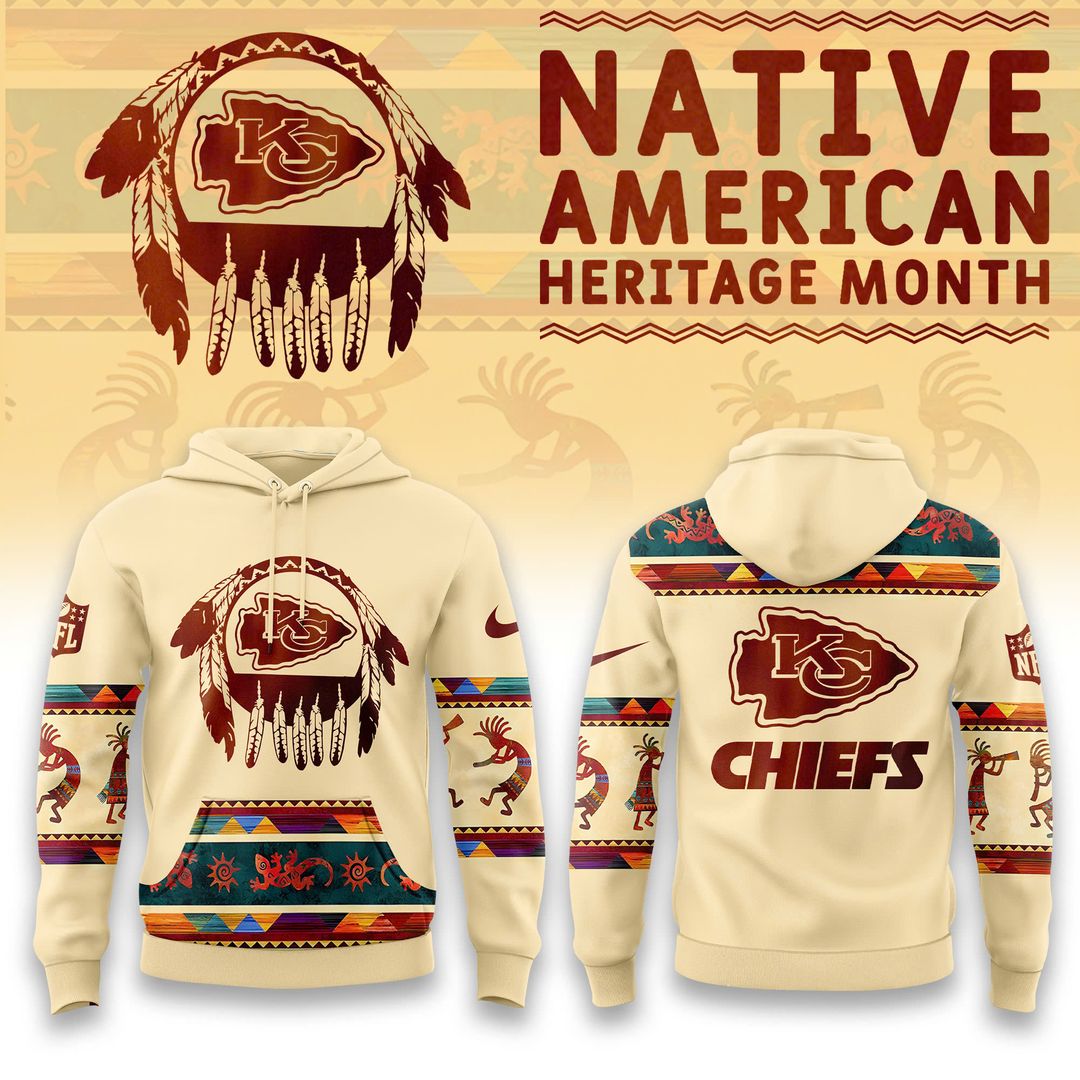 Kansas City Chiefs Hoodie native american - Famjoys Kansas City Chiefs Hoodie native american - Famjoys