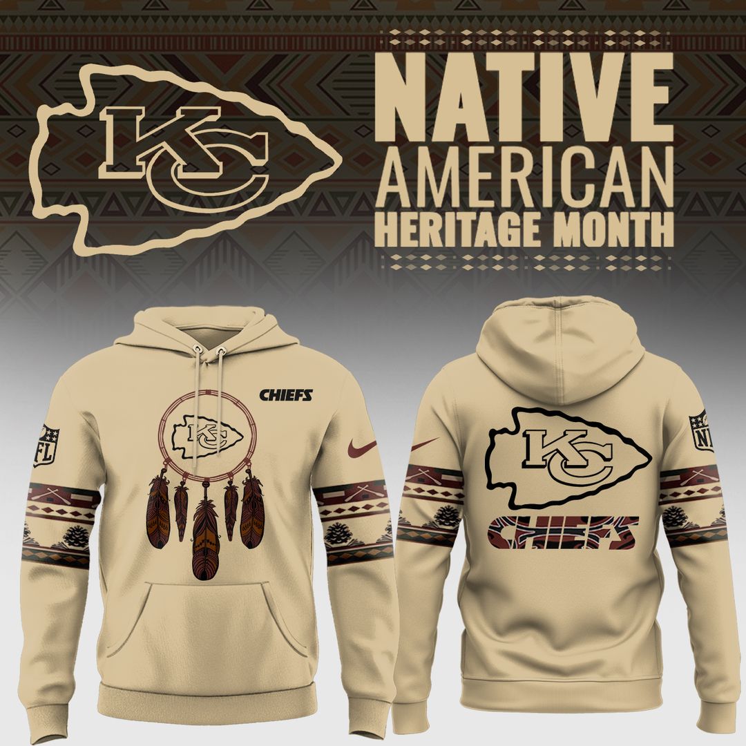 Kansas City Chiefs Hoodie native american - Famjoys Kansas City Chiefs Hoodie native american - Famjoys