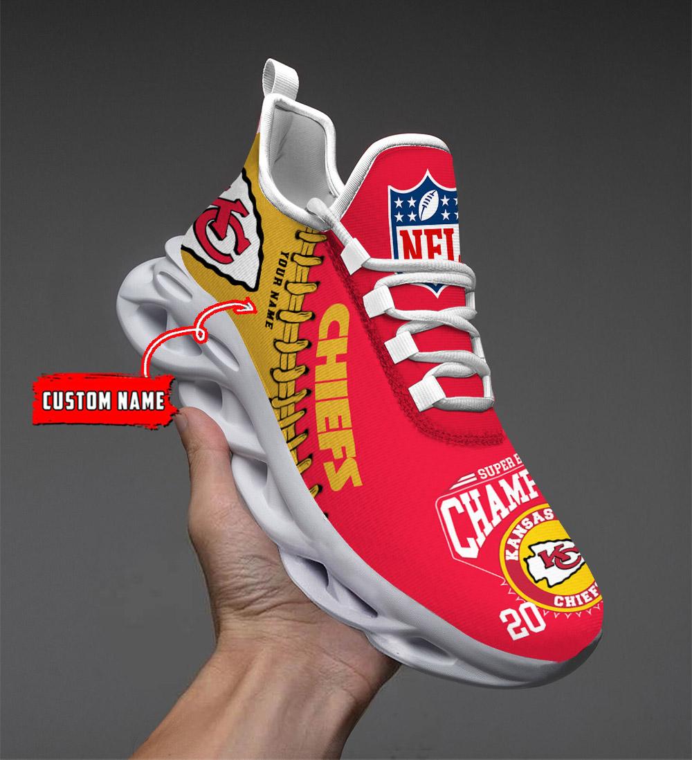 Kansas City Chiefs Max Soul Shoes Super Bowl- DS001 - Famjoys Kansas City Chiefs Max Soul Shoes Super Bowl- DS001 - Famjoys