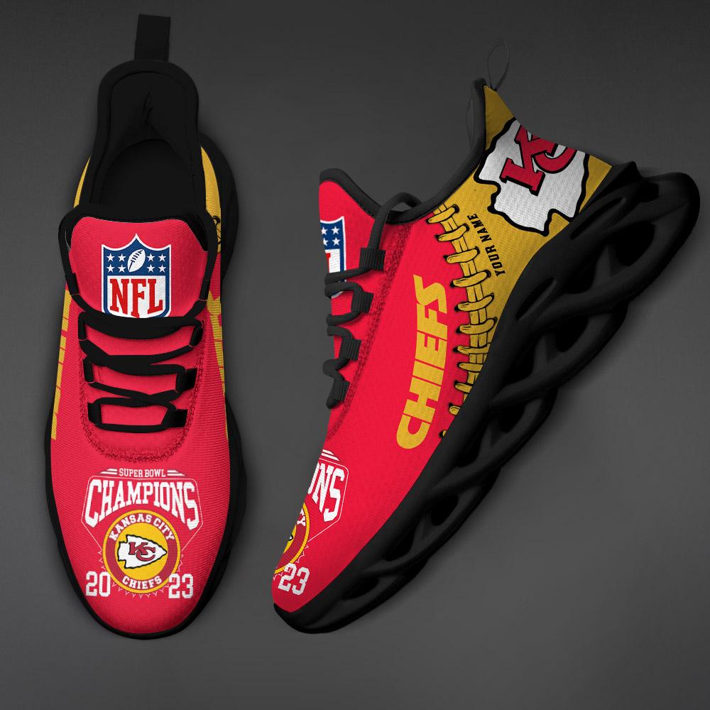Kansas City Chiefs Max Soul Shoes Super Bowl- DS001 - Famjoys Kansas City Chiefs Max Soul Shoes Super Bowl- DS001 - Famjoys