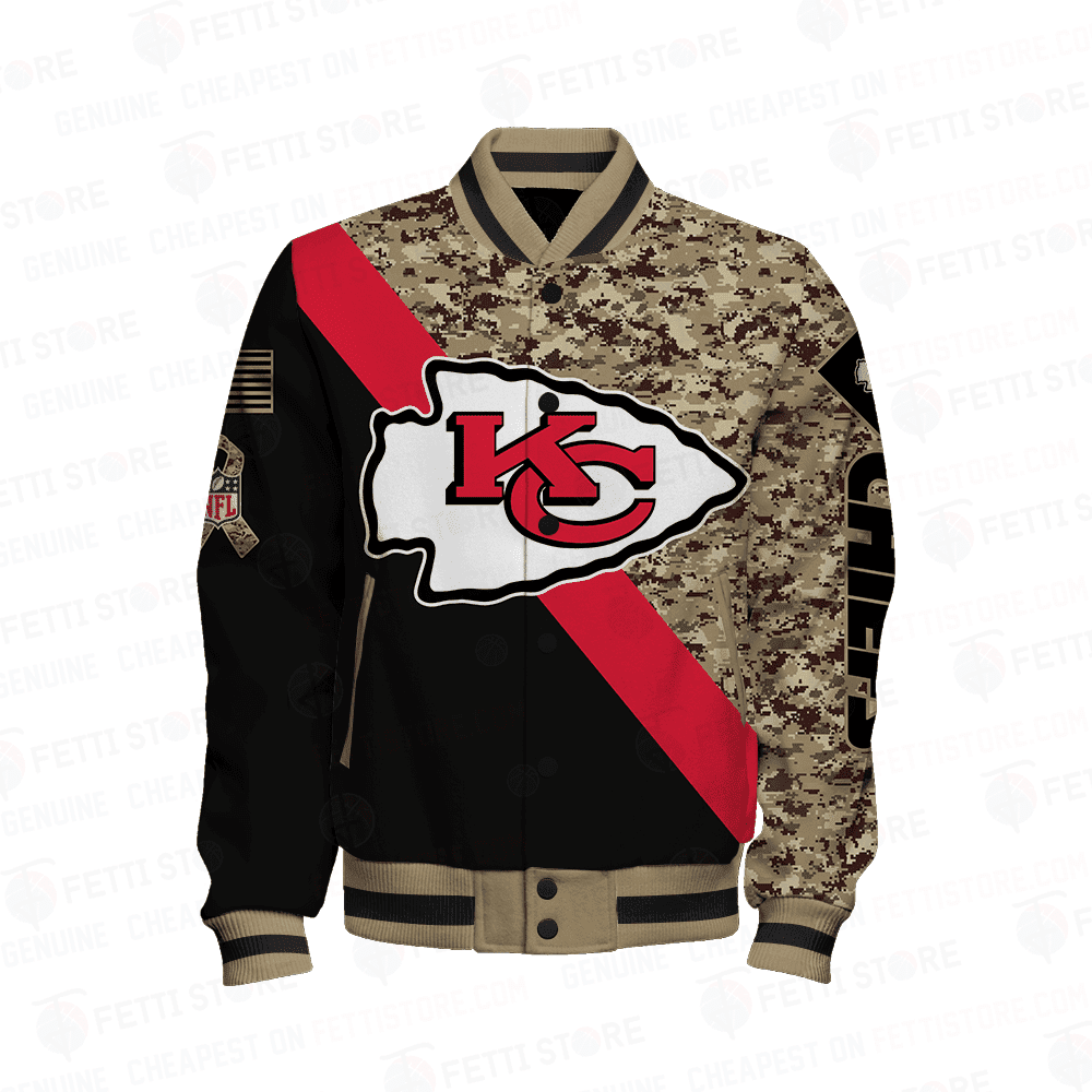 Kansas City Chiefs - National Football League AOP Varsity Jacket V1 - Famjoys Kansas City Chiefs - National Football League AOP Varsity Jacket V1 - Famjoys