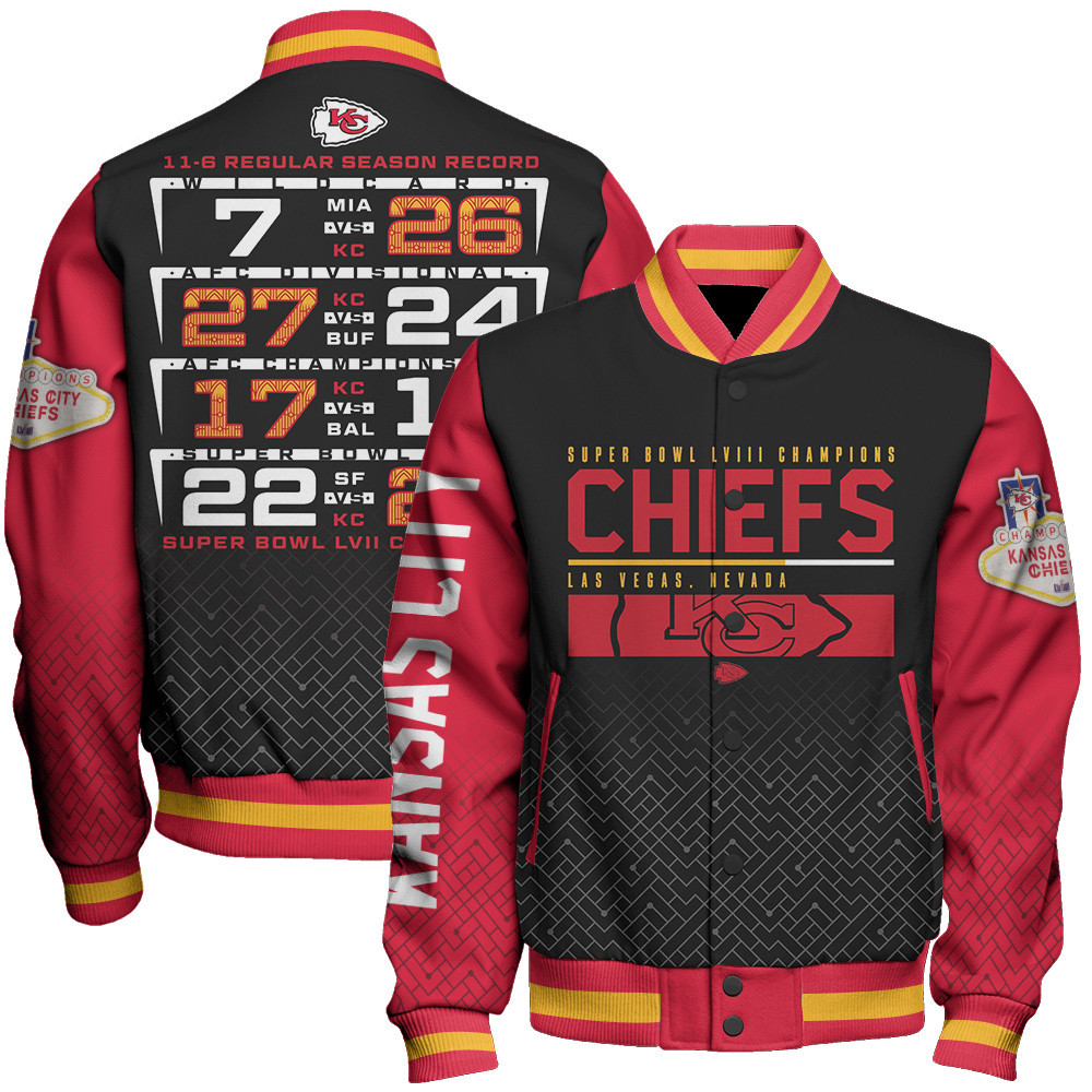 Kansas City Chiefs National Football League Champions Unisex Varsity Jacket V21 - Famjoys Kansas City Chiefs National Football League Champions Unisex Varsity Jacket V21 - Famjoys
