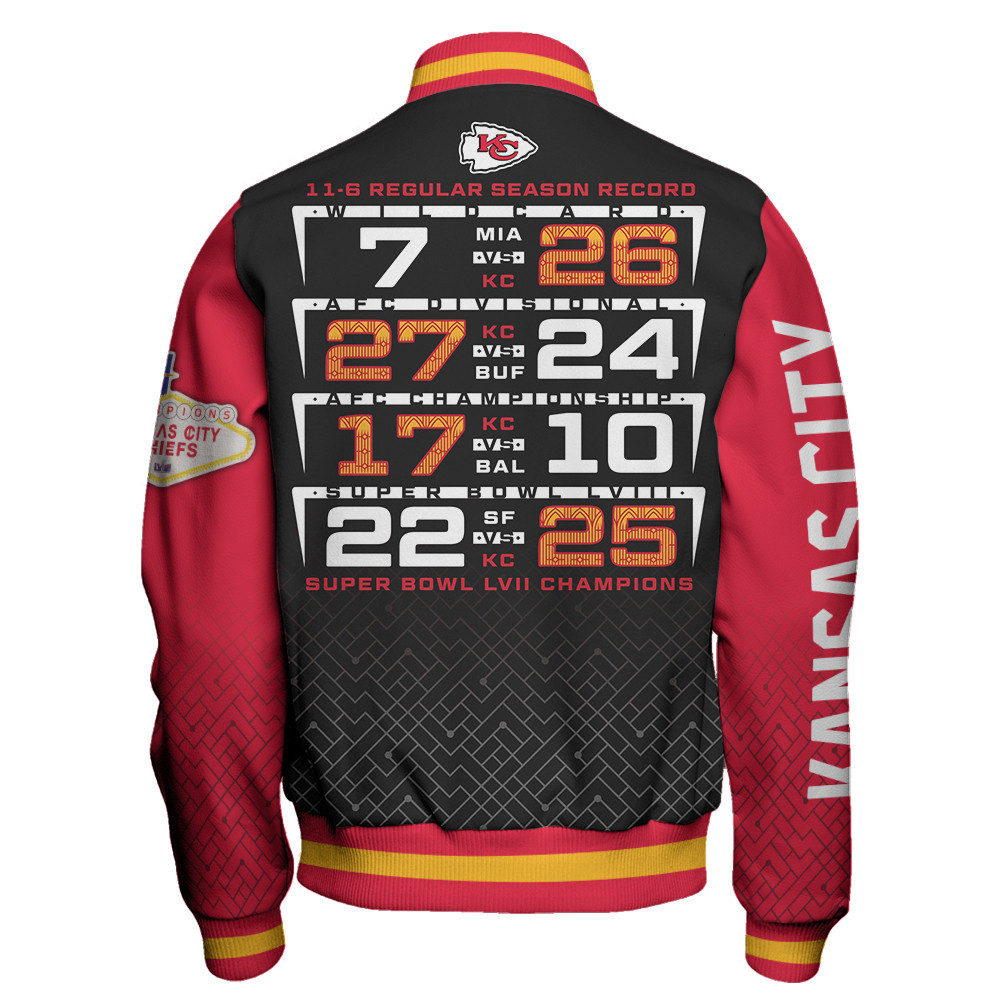Kansas City Chiefs National Football League Champions Unisex Varsity Jacket V21 - Famjoys Kansas City Chiefs National Football League Champions Unisex Varsity Jacket V21 - Famjoys