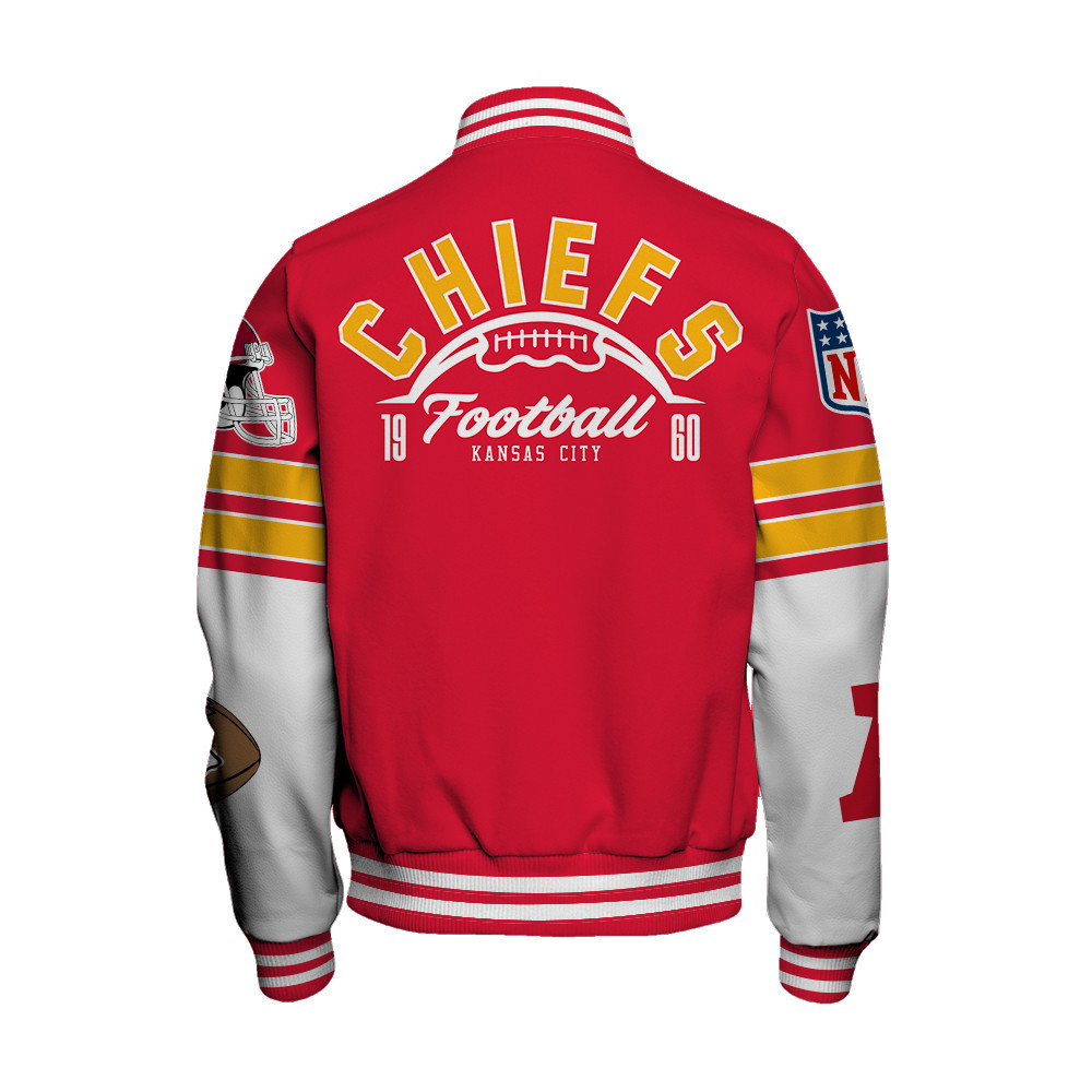 Kansas City Chiefs National Football League Feel The Power Unisex Varsity Jacket - Famjoys Kansas City Chiefs National Football League Feel The Power Unisex Varsity Jacket - Famjoys