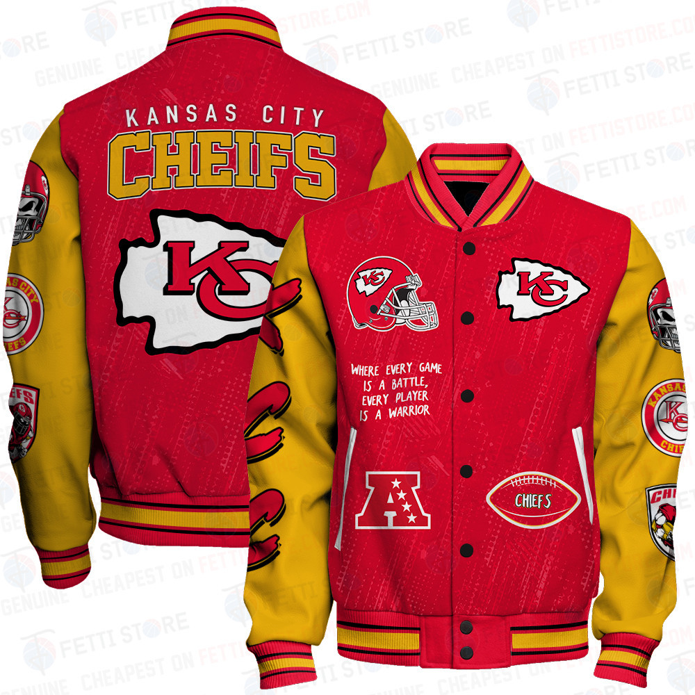 Kansas City Chiefs National Football League Unisex Varsity Jacket SFAT V5 - Famjoys Kansas City Chiefs National Football League Unisex Varsity Jacket SFAT V5 - Famjoys