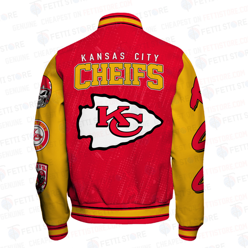 Kansas City Chiefs National Football League Unisex Varsity Jacket SFAT V5 - Famjoys Kansas City Chiefs National Football League Unisex Varsity Jacket SFAT V5 - Famjoys