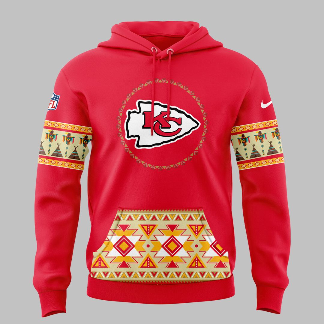 Kansas City Chiefs Native American Heritage Hoodie - Famjoys Kansas City Chiefs Native American Heritage Hoodie - Famjoys