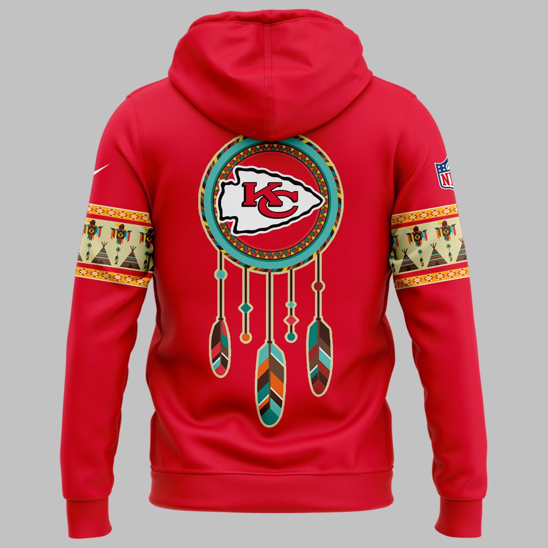 Kansas City Chiefs Native American Heritage Hoodie - Famjoys Kansas City Chiefs Native American Heritage Hoodie - Famjoys