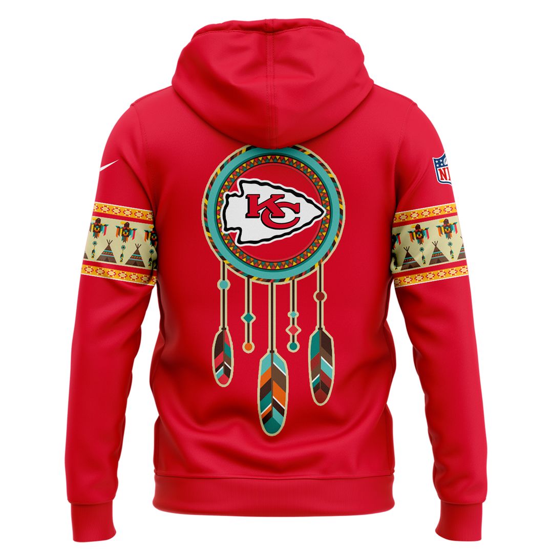 Kansas City Chiefs Native American Heritage Zip Hoodie - Famjoys Kansas City Chiefs Native American Heritage Zip Hoodie - Famjoys