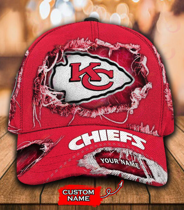 Kansas City Chiefs-Personalized Classic Cap-V2 - Famjoys Kansas City Chiefs-Personalized Classic Cap-V2 - Famjoys