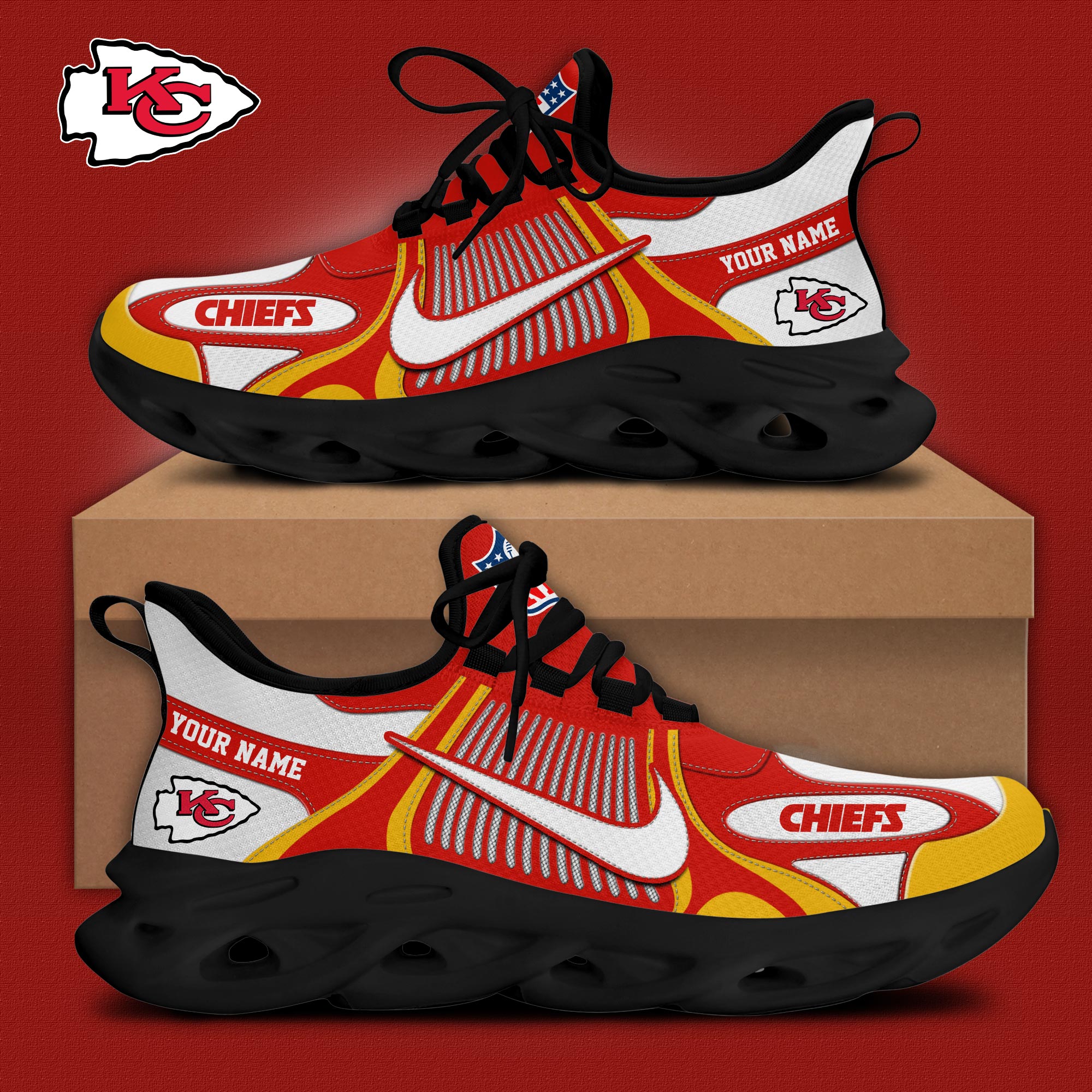 Kansas City Chiefs Personalized Shoes