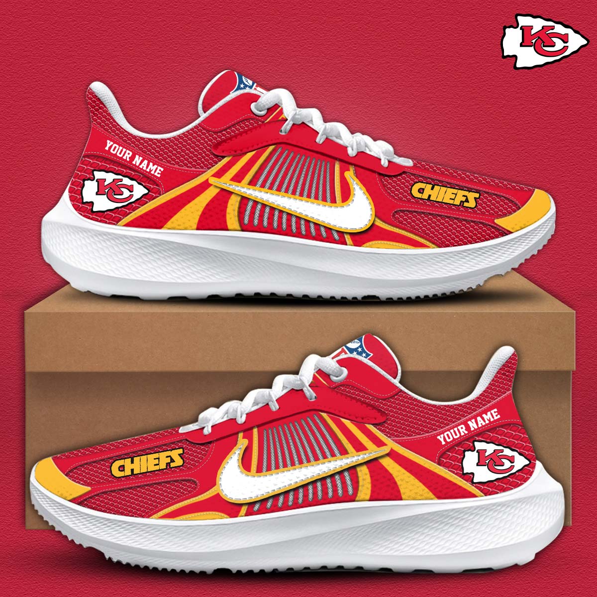 Kansas City Chiefs   Personalized Shoes