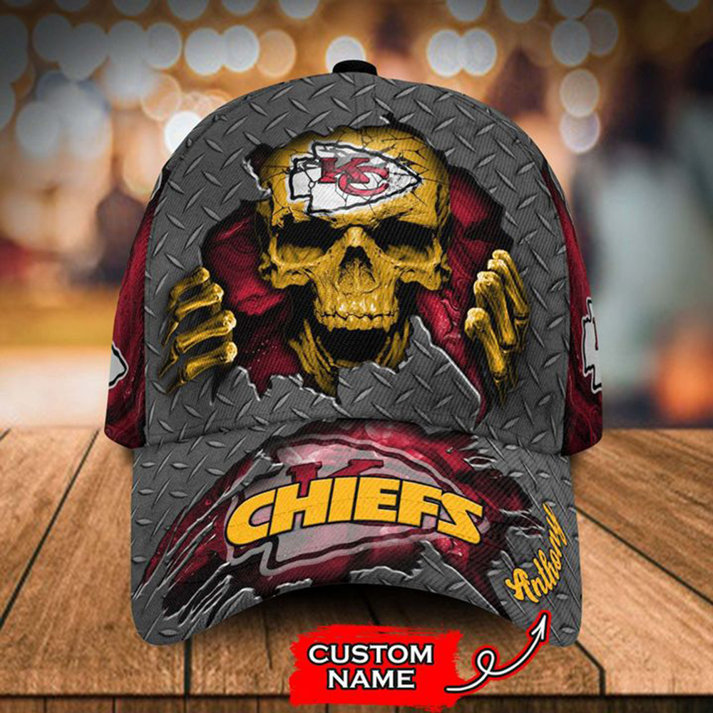 Kansas City Chiefs- Personalized Skull Cap-SPCAP0109015 - Famjoys Kansas City Chiefs- Personalized Skull Cap-SPCAP0109015 - Famjoys