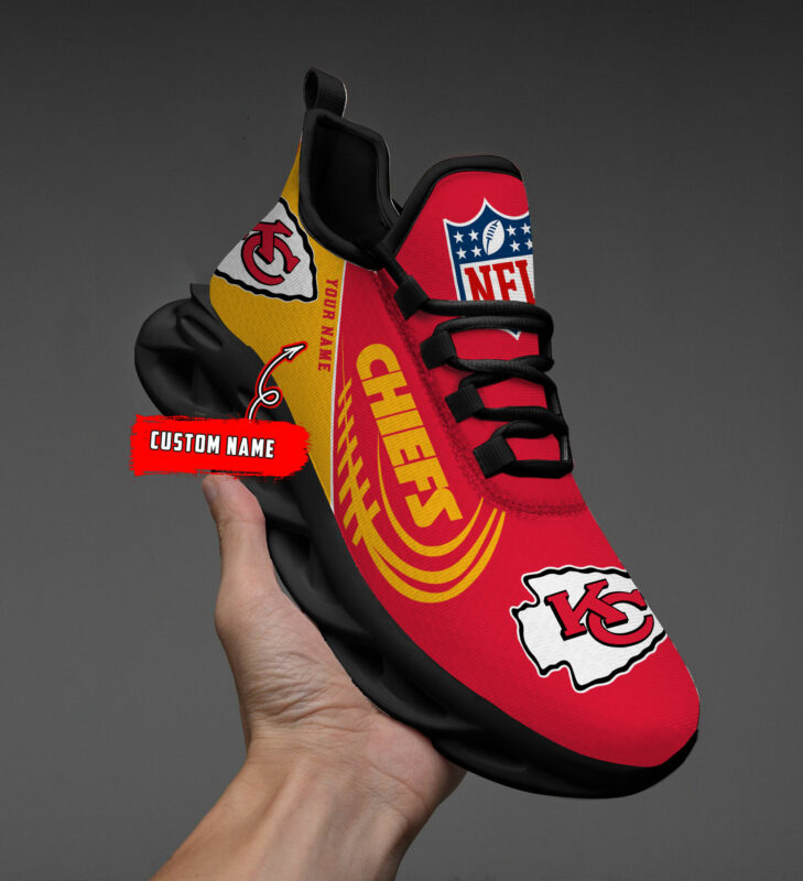 Kansas City Chiefs Shoes Custom Max Soul Luxury V06 - Famjoys Kansas City Chiefs Shoes Custom Max Soul Luxury V06 - Famjoys