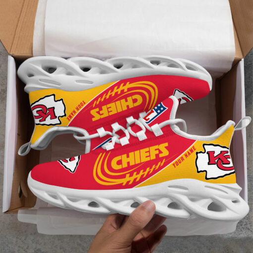 Kansas City Chiefs Shoes Custom Max Soul Luxury V06 - Famjoys Kansas City Chiefs Shoes Custom Max Soul Luxury V06 - Famjoys