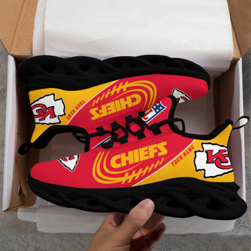 Kansas City Chiefs Shoes Custom Max Soul Luxury V06 - Famjoys Kansas City Chiefs Shoes Custom Max Soul Luxury V06 - Famjoys