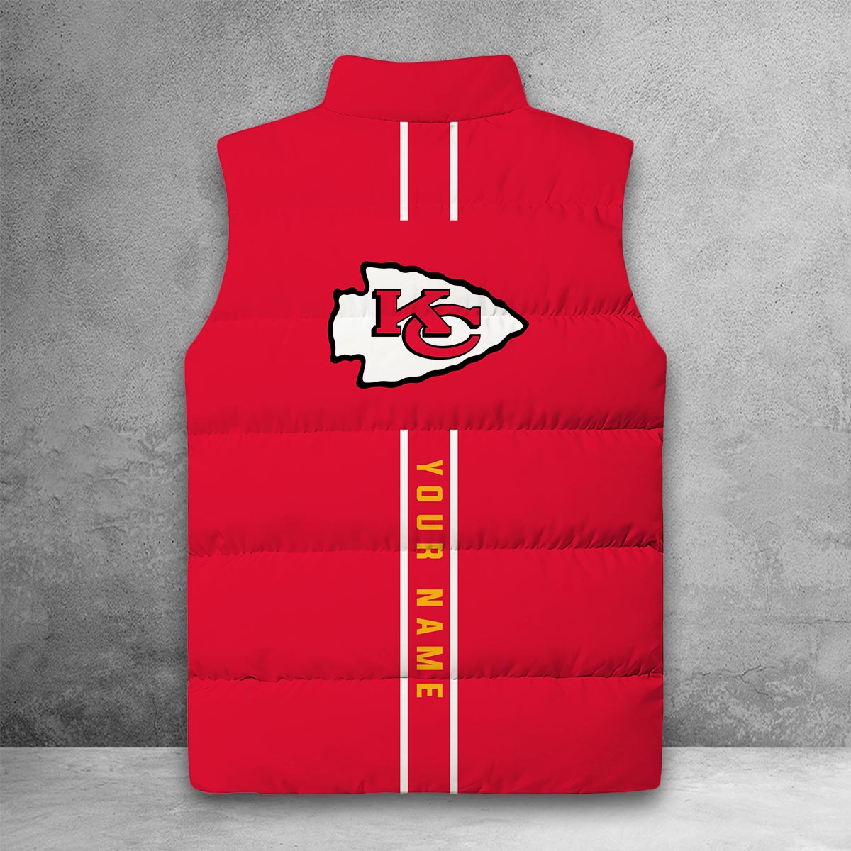 Kansas City Chiefs Sleeveless Down Puffer Jacket - Famjoys Kansas City Chiefs Sleeveless Down Puffer Jacket - Famjoys