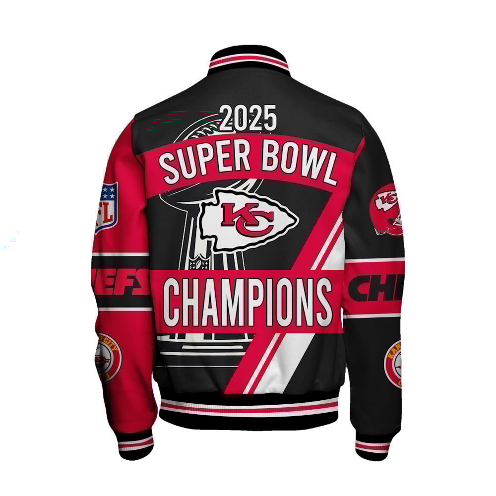 Kansas City Chiefs Super Bowl Champions The Story Is Far From Over Varsity Jacket - Famjoys Kansas City Chiefs Super Bowl Champions The Story Is Far From Over Varsity Jacket - Famjoys