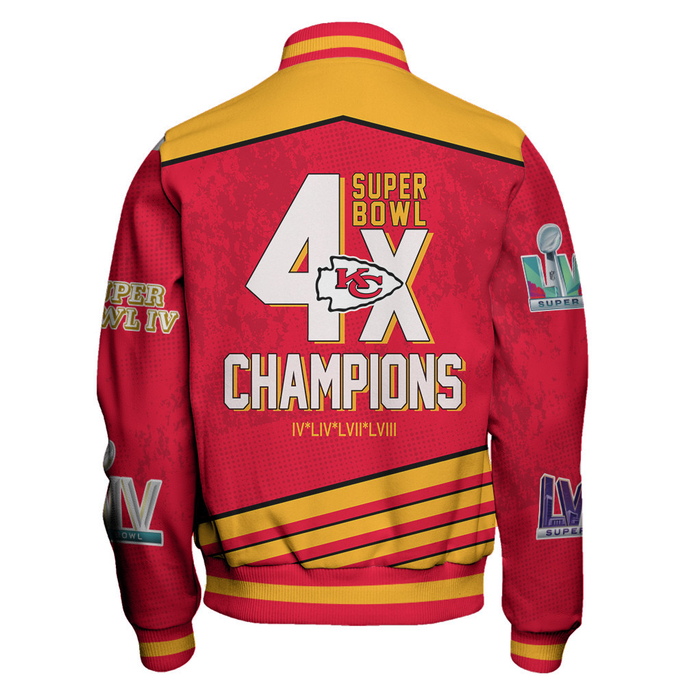 Kansas City Chiefs Super Bowl Champions Unisex Varsity Jacket SFAT V17 - Famjoys Kansas City Chiefs Super Bowl Champions Unisex Varsity Jacket SFAT V17 - Famjoys
