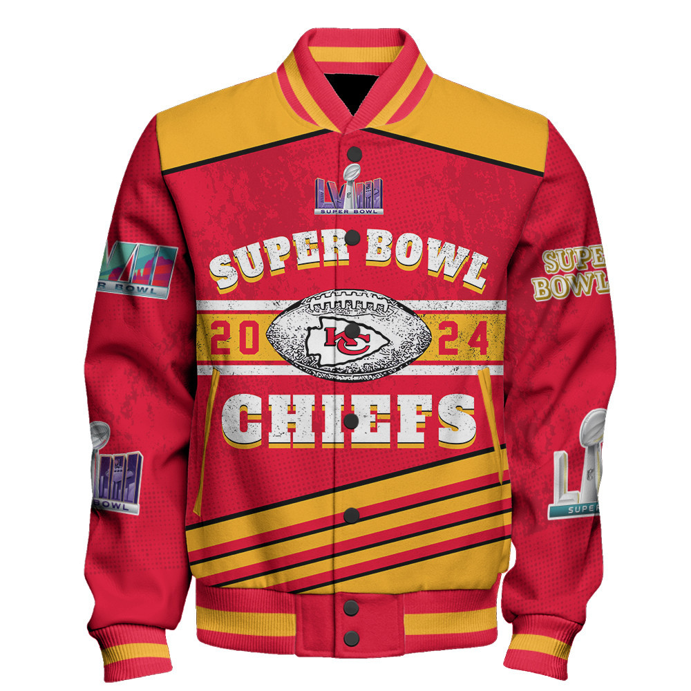Kansas City Chiefs Super Bowl Champions Unisex Varsity Jacket SFAT V17 - Famjoys Kansas City Chiefs Super Bowl Champions Unisex Varsity Jacket SFAT V17 - Famjoys