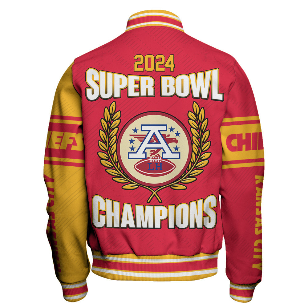 Kansas City Chiefs Super Bowl Champions Unisex Varsity Jacket SFAT V21 - Famjoys Kansas City Chiefs Super Bowl Champions Unisex Varsity Jacket SFAT V21 - Famjoys