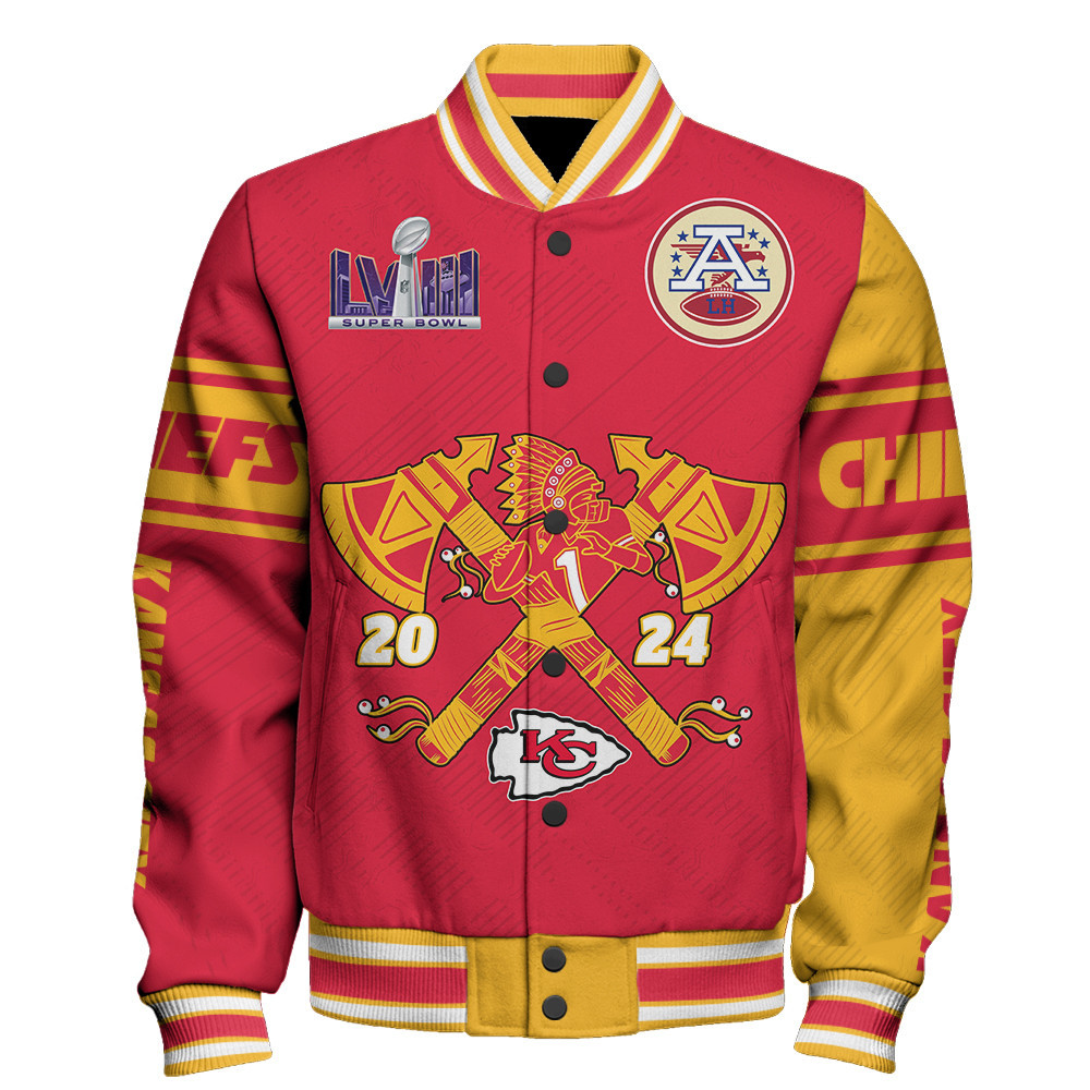 Kansas City Chiefs Super Bowl Champions Unisex Varsity Jacket SFAT V21 - Famjoys Kansas City Chiefs Super Bowl Champions Unisex Varsity Jacket SFAT V21 - Famjoys