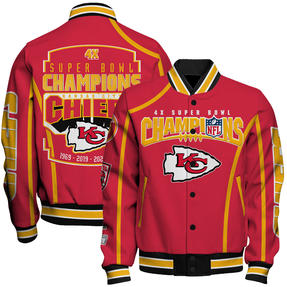 Kansas City Chiefs Super Bowl Champions Winning Spirit Varsity Jacket - Famjoys Kansas City Chiefs Super Bowl Champions Winning Spirit Varsity Jacket - Famjoys