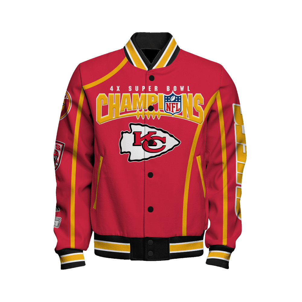Kansas City Chiefs Super Bowl Champions Winning Spirit Varsity Jacket - Famjoys Kansas City Chiefs Super Bowl Champions Winning Spirit Varsity Jacket - Famjoys
