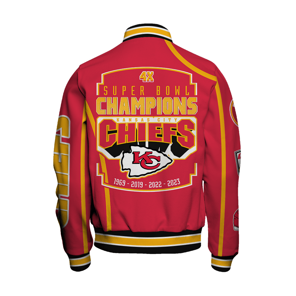 Kansas City Chiefs Super Bowl Champions Winning Spirit Varsity Jacket - Famjoys Kansas City Chiefs Super Bowl Champions Winning Spirit Varsity Jacket - Famjoys