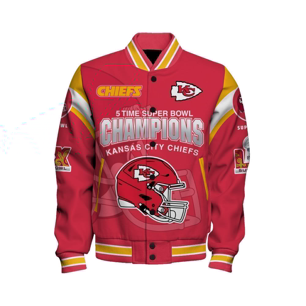 Kansas City Chiefs Super Bowl LIX 2025 Make History Varsity Jacket - Famjoys Kansas City Chiefs Super Bowl LIX 2025 Make History Varsity Jacket - Famjoys