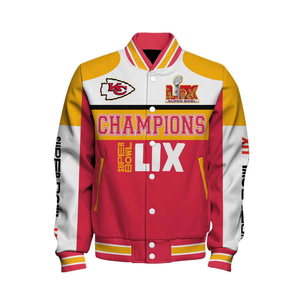 Kansas City Chiefs Super Bowl LIX 2025 Winning Spirit Varsity Jacket - Famjoys Kansas City Chiefs Super Bowl LIX 2025 Winning Spirit Varsity Jacket - Famjoys