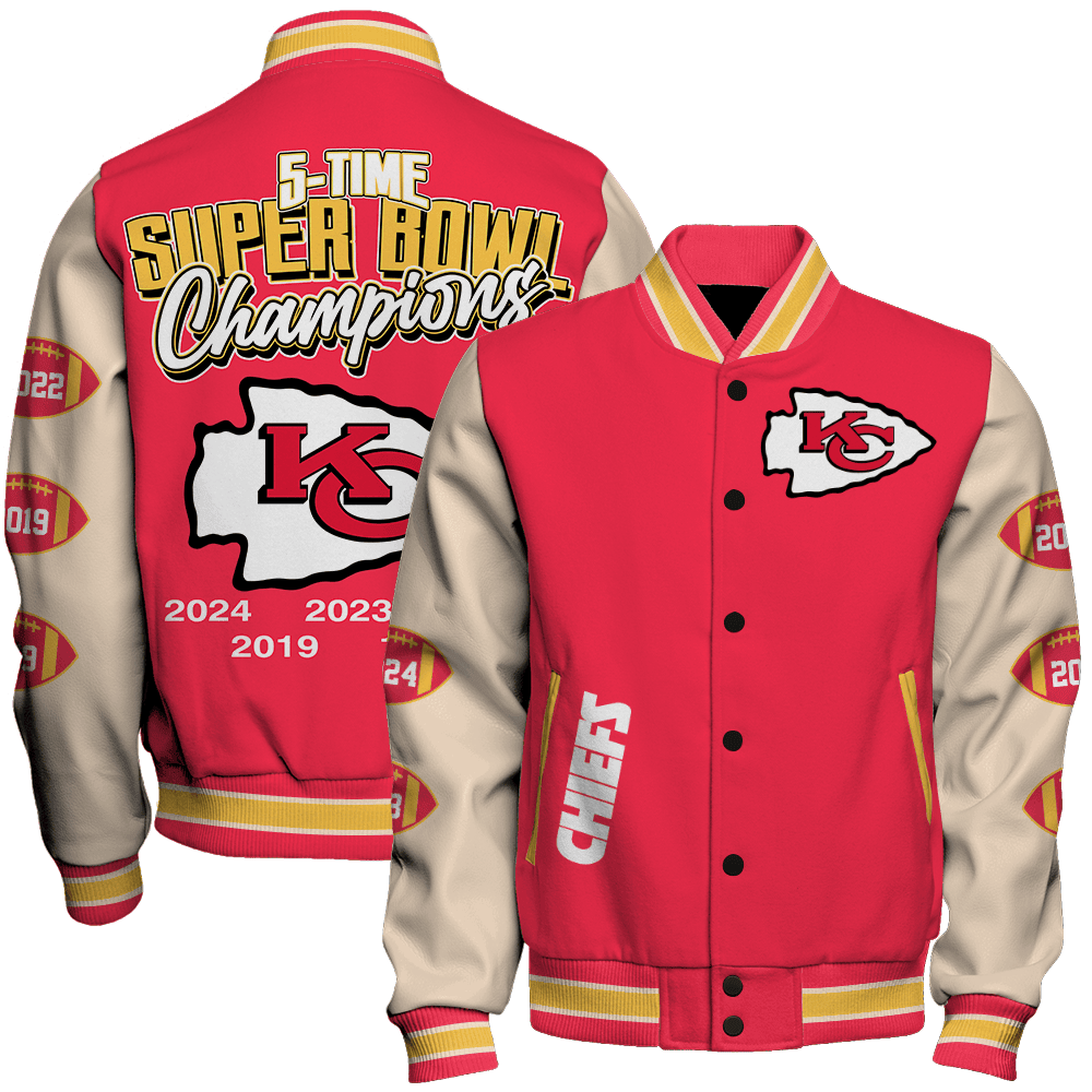 Kansas City Chiefs Super Bowl LIX Champions Where Champions Are Made Varsity Jacket - Famjoys Kansas City Chiefs Super Bowl LIX Champions Where Champions Are Made Varsity Jacket - Famjoys