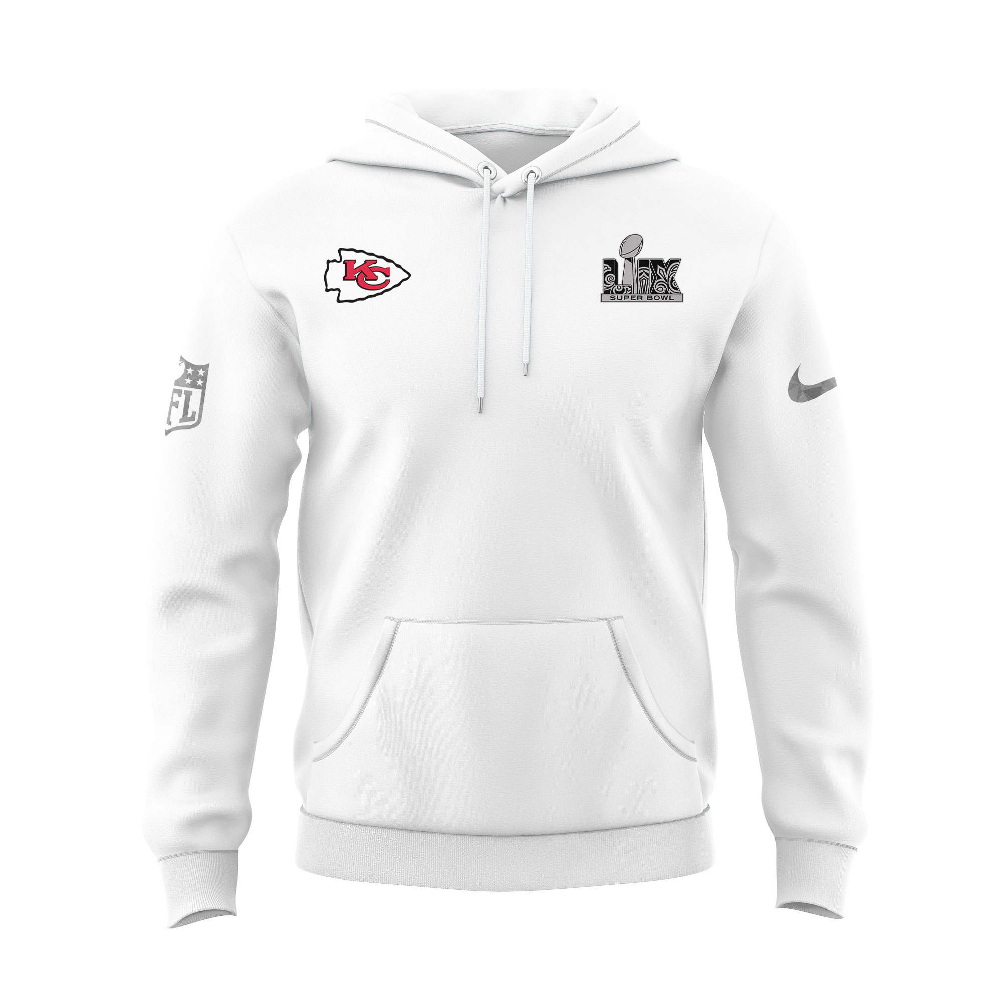 Kansas City Chiefs Super Bowl LIX Opening Night Hoodie - Famjoys Kansas City Chiefs Super Bowl LIX Opening Night Hoodie - Famjoys