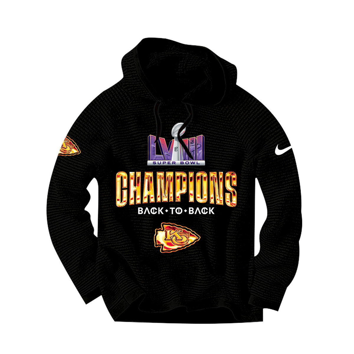 Kansas City Chiefs Super Bowl LVIII Champions Hooded Sweatshirt SP12022406ID10DS07 - Famjoys Kansas City Chiefs Super Bowl LVIII Champions Hooded Sweatshirt SP12022406ID10DS07 - Famjoys
